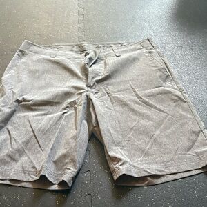 Hogan Light Gray Flat Front Shorts